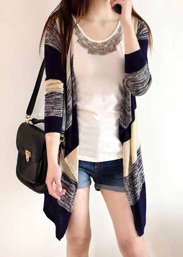 Женский кофейный и хаки вязаный кардиган catonATOZ 1657 |