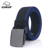 cukup design zinc alloy automatic buckle metal male waistbands quality function belt elastic accessories for men jeans cbck229