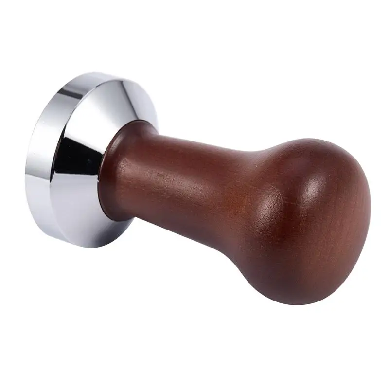 Coffee Tamper Wooden Handle Barista Espresso Machine Grinder 51mm for and Powder Hammer | Дом и сад
