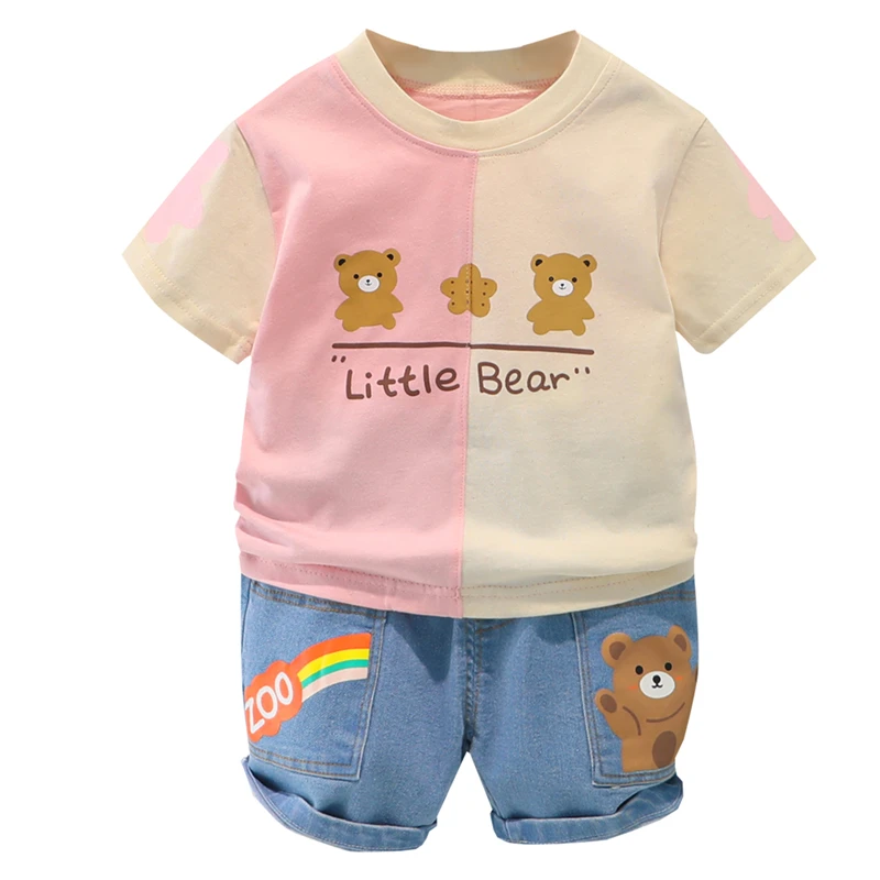 

Toddler Infant Clothing Sets 2021 Summer Baby Boys Cartoon Short Sleeve T Shirt Shorts Outdoor Kids Children Clothes