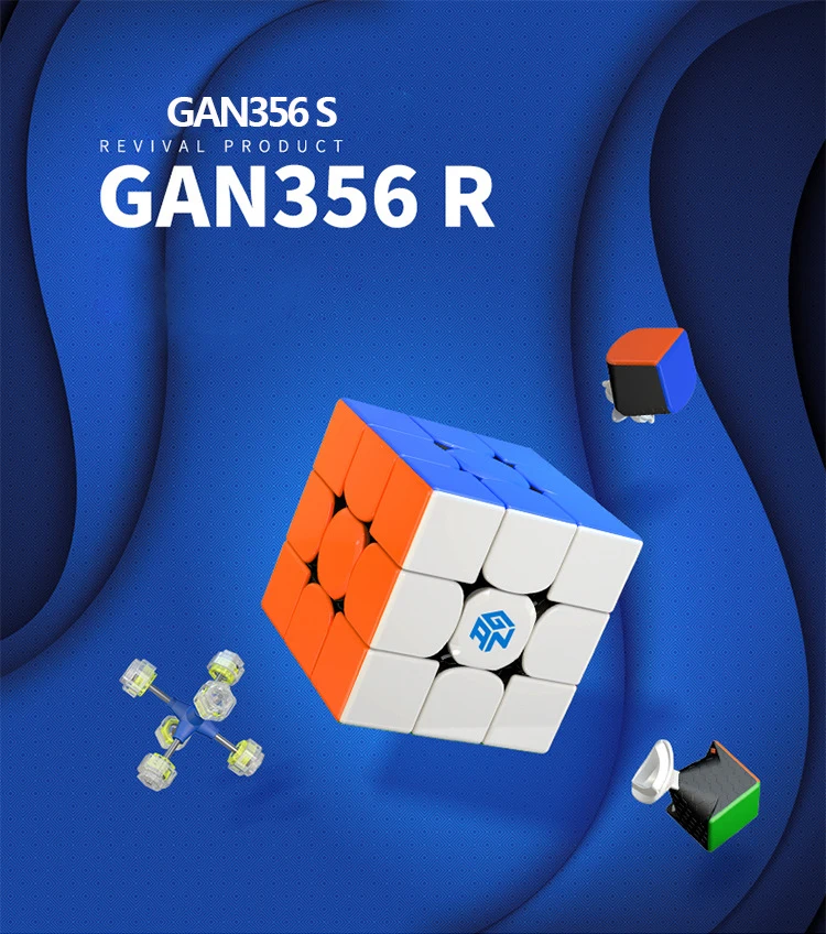 Новый оригинальный Ganspuzzle Gan356R 3x3x3 магический скоростной кубик без наклеек