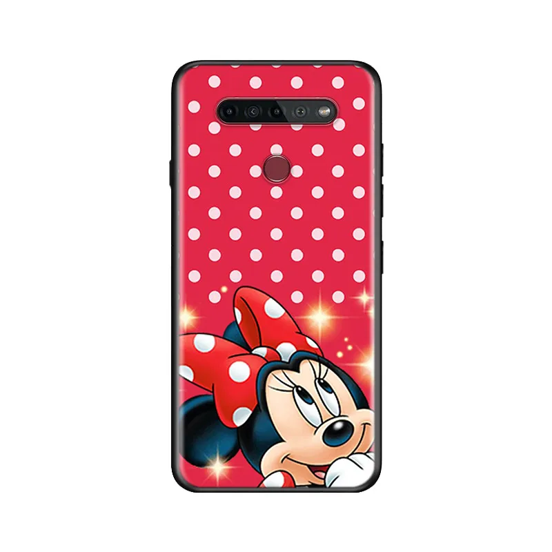 Black Soft Red Mickey Minnie For LG K92 K62 K52 K42 K31 K22 K71 K61 K51S K41S K30 K20 G8 G8S G8X ThinQ Phone Case