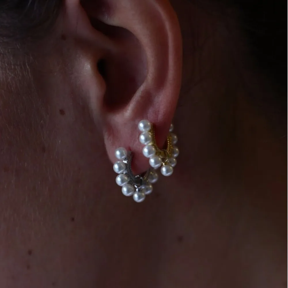 Брендовые классические солнцезащитные очки 9 шт. жемчужные серьги в виде колец