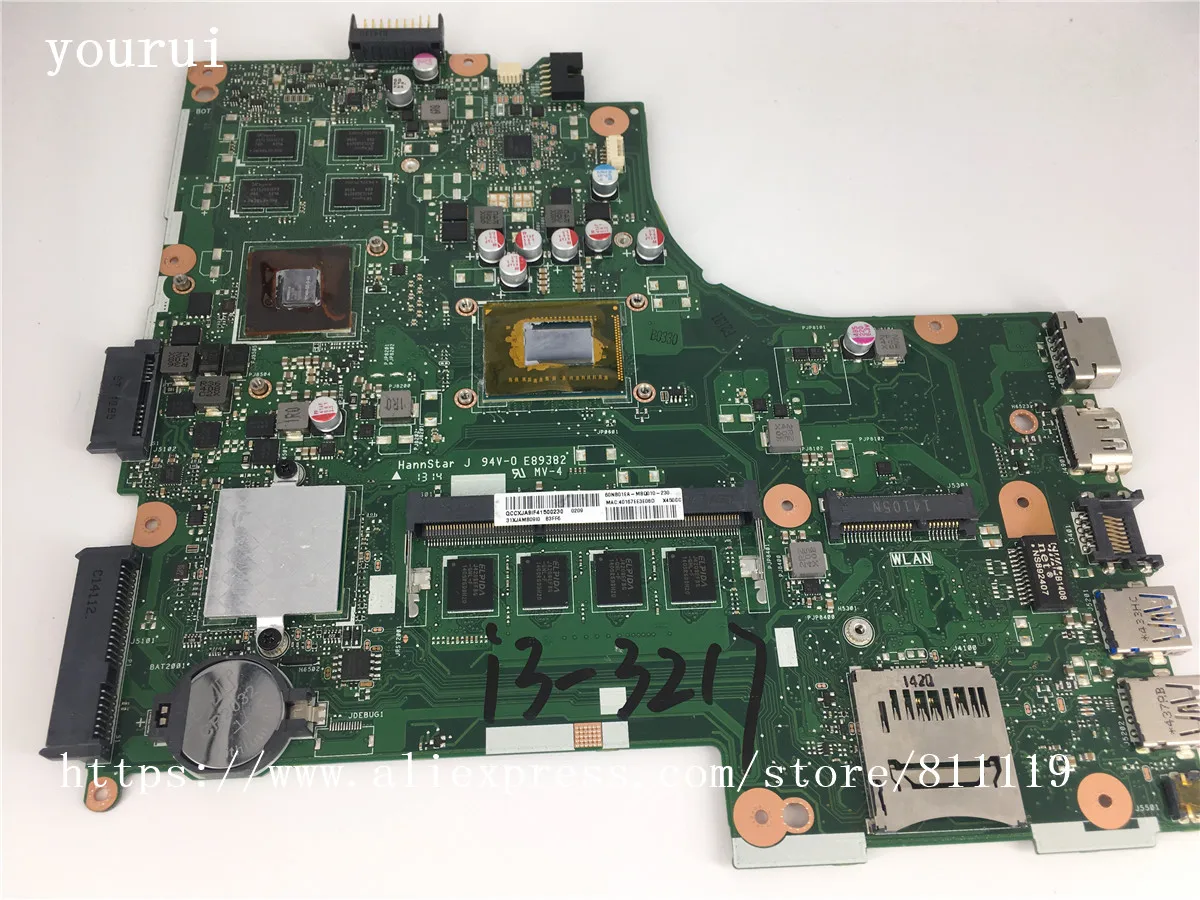 

yourui Original For motherboard For ASUS X450CC REV 2.3 i3-3217u CPU 100% Test ok