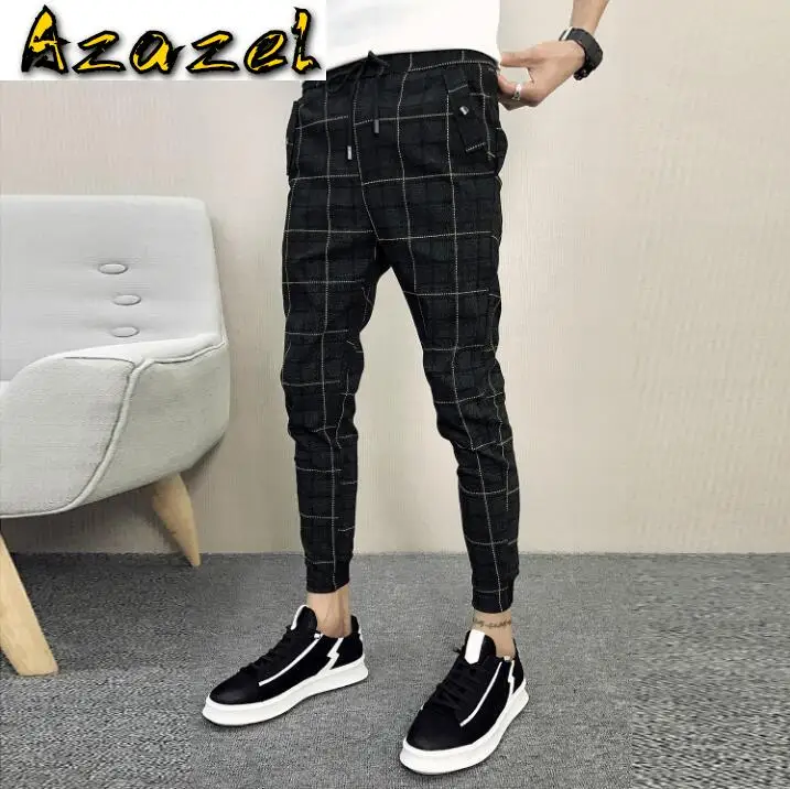 

Hot Spring and summer new thin Slim Korean sportswear pants Men fashion feet pants harem pants male casual Elastic Jogger Pants
