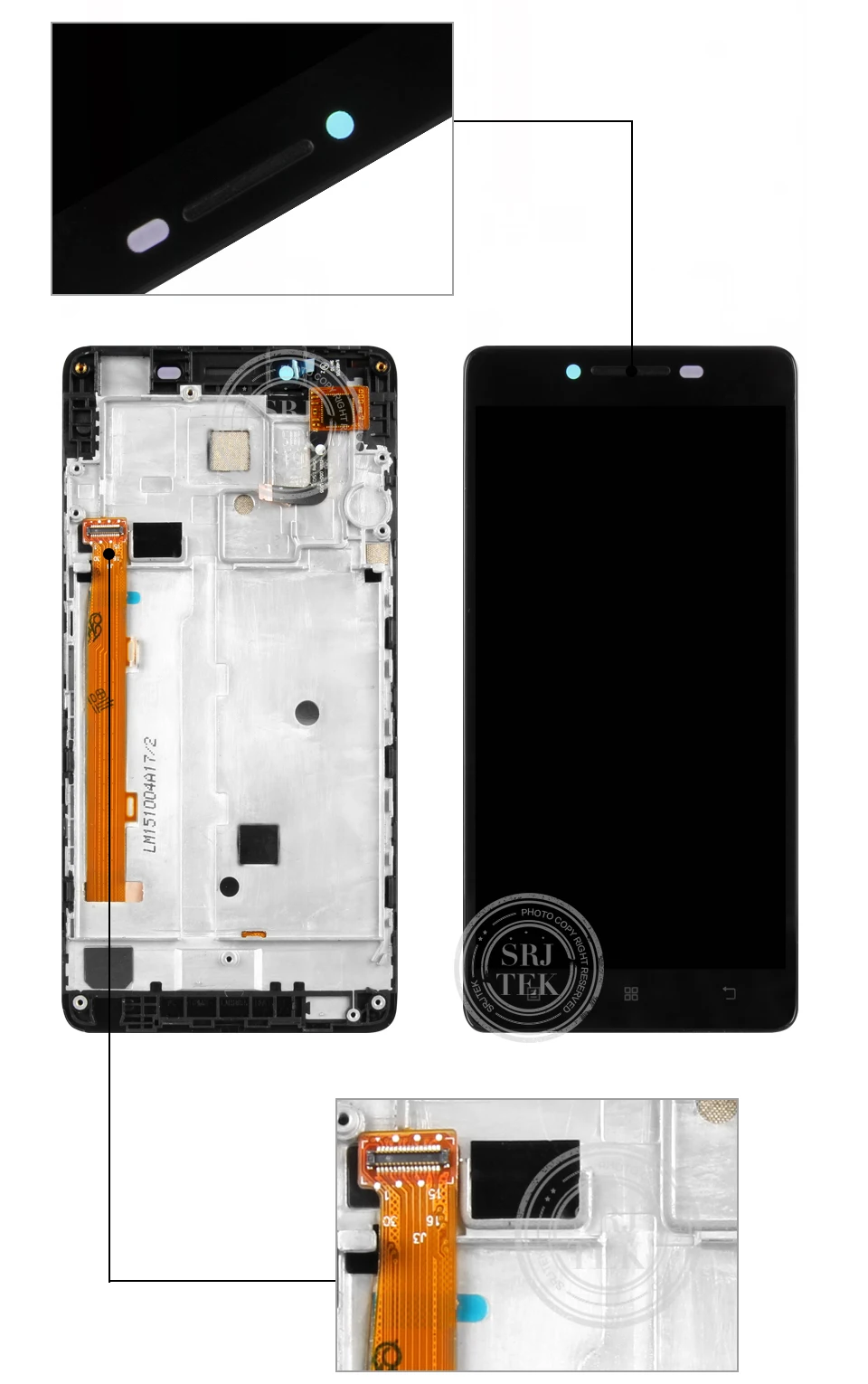 5," дисплей для lenovo A6000 536 ЖК сенсорный экран дигитайзер с рамкой для lenovo A6000 K3 K30-T ЖК-дисплей