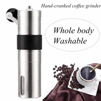manual coffee bean hand grinder coffee beans grinding machine stainless steel adjustable coffee mill tools
