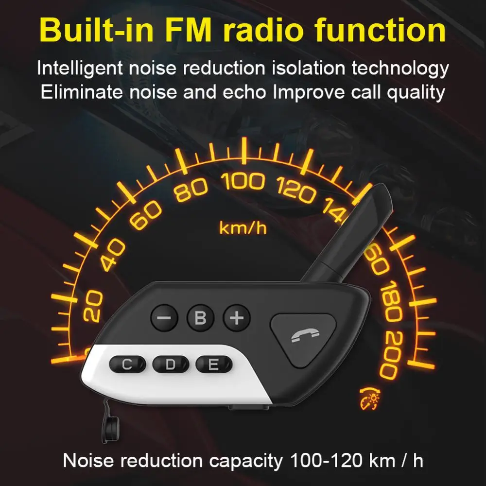 

Waterproof M7 Multi BT Interphone Motorcycle Bluetooth Helmet Intercom Intercomunicador Moto Interfones Headset FM MP3