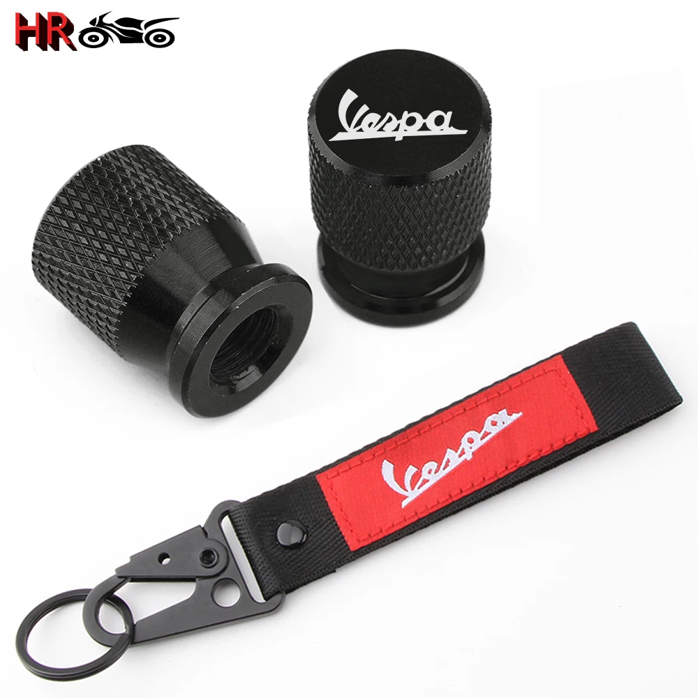 

Tire Valve Stem Caps Covers For Piaggio Vespa Scooter Accessories Sprint Primavera 50 150 150S 946 Motorcycle Keychain Key Ring