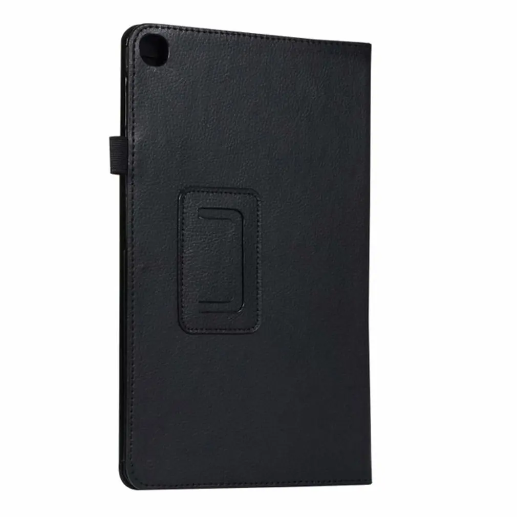 

Suitable For Samsung Tab A 10.1 T510 Tablet Protective Case T515 Litchi Pattern Leather Case Two-Fold Protective Case