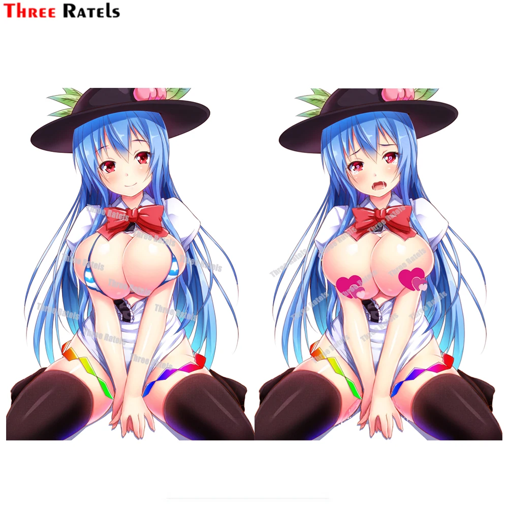 

Автомобильные наклейки и наклейки Three Ratels D887 Hinanawi Tenshi Touhou для ноутбука, багажа, скейтборда, украшение, водонепроницаемое свойство