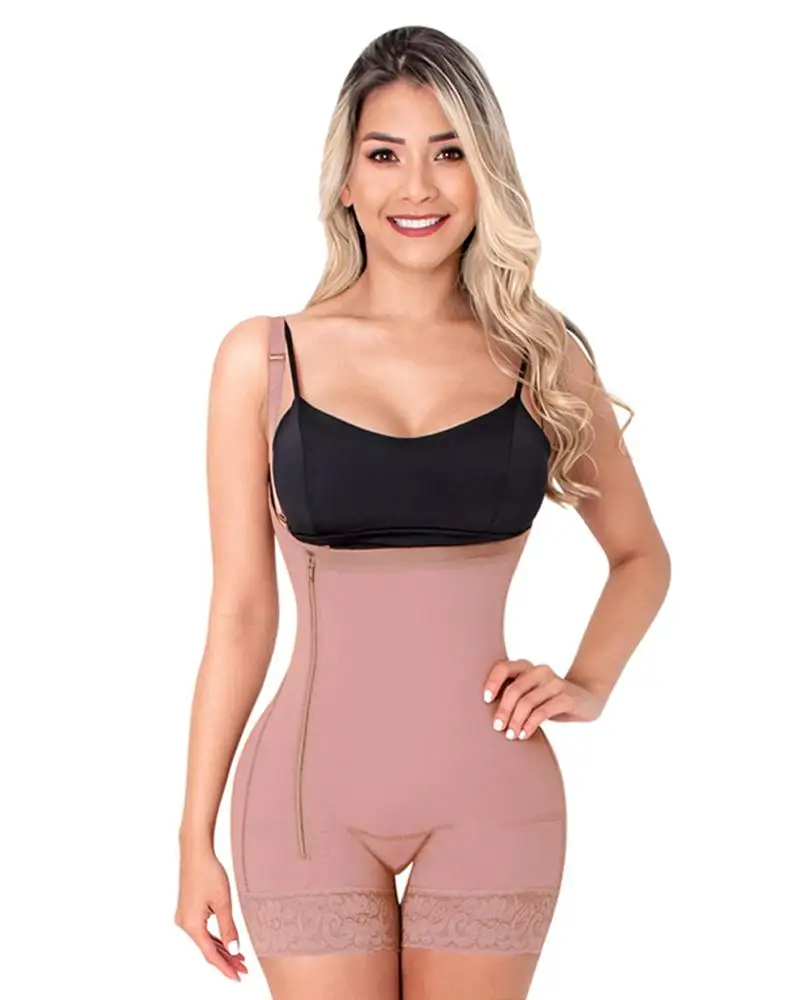 

Women'S Shapewear Girdles Colombianas Reductoras Y Moldedadoras Measure Zipper Lace Body Shaper
