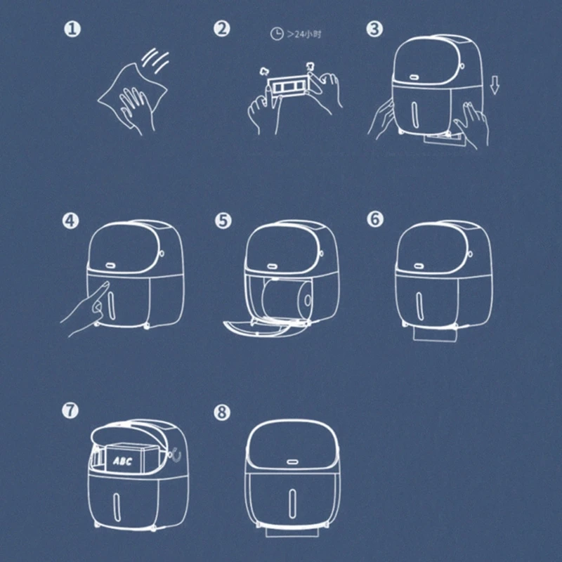 

ABS Wall Mounted Toilet Paper Holder,Waterproof Tissue Paper Roll Dispenser,with Bathroom Storage Box