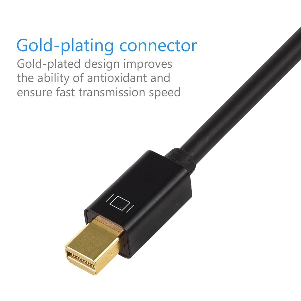 LiNKFOR Mini для Displayport Thunderbolt к HDMI DVI VGA кабель Адаптер DP V1.2 4K x 2K HDMI 1080p DVI 1920x1080 VGA конвертер