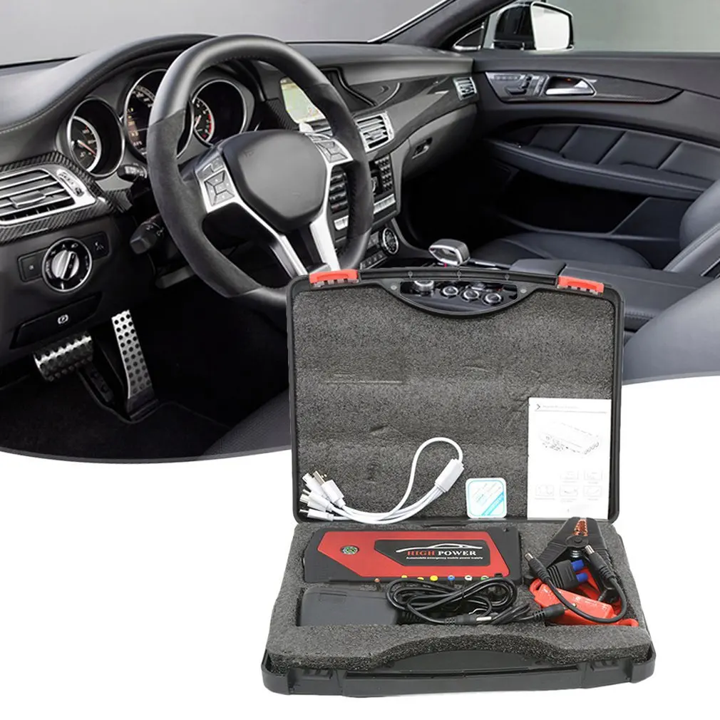Автомобильный аварийный старт мощность прорезиненный пластик 69800 мАч 12 в