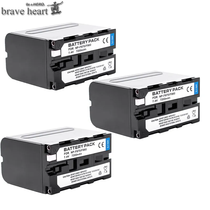 4x Камера видеокамера акумуляторная батарея NP F960 F970 F950 F750 f960 для SONY PLM 100 CCD TRV35 MVC FD91