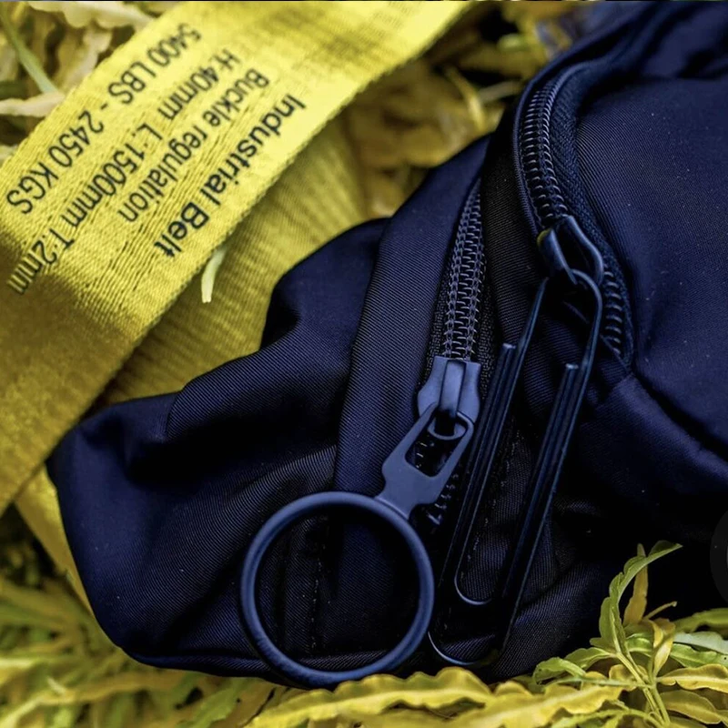 melhor Fora Novo Amarelo Alça De Ombro único Bolsa De Ombro Ow Casual Masculino E Feminino Universal Cintura Saco Branco Mensageiro Mochila