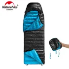 Спальный мешок Naturehike CW400, белый гусиный пух, Сверхлегкий, зимний, теплый, для кемпинга, пеших прогулок, велоспорта, NH18C400-D