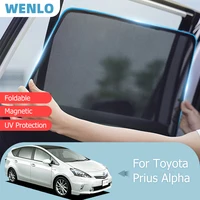 For Toyota Prius Alpha 2011-2018 Front Windshield Car Sunshade Side Window Screen Blind Sun Shade Magnet Door Visor Mesh Curtain