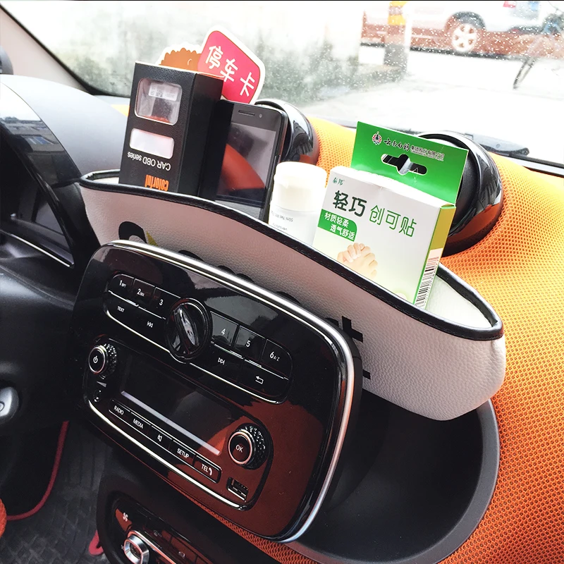 

Car Dashboard Seat Gap Storage Box Bag Pocket Interior Stowing Tidying Accessories For Smart 451 453 fortwo forfour Mini Cooper