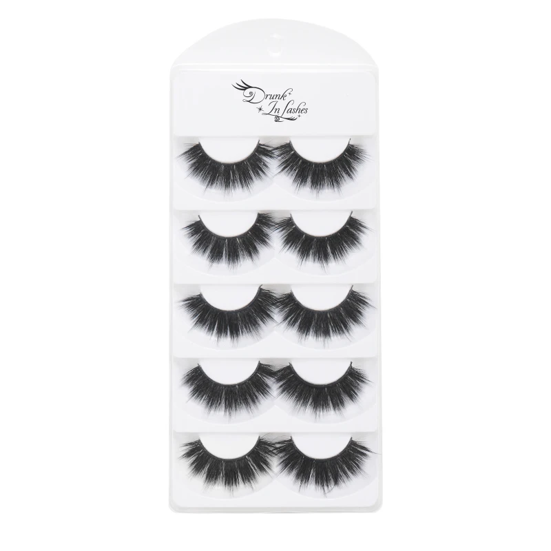 

Maynice 5 Pairs Fake Eyelash Silk False Eyelashes Handmade 3D Lashes Full Strip Lashes Mink Eyelashes 100% Cruelty Makeup Soft