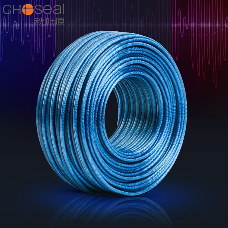 CHOSEAL-Cable de altavoz para cine en casa y altavoces de coche, conector de Audio de calibre 14, 16, 18 AWG, 50m, 100m