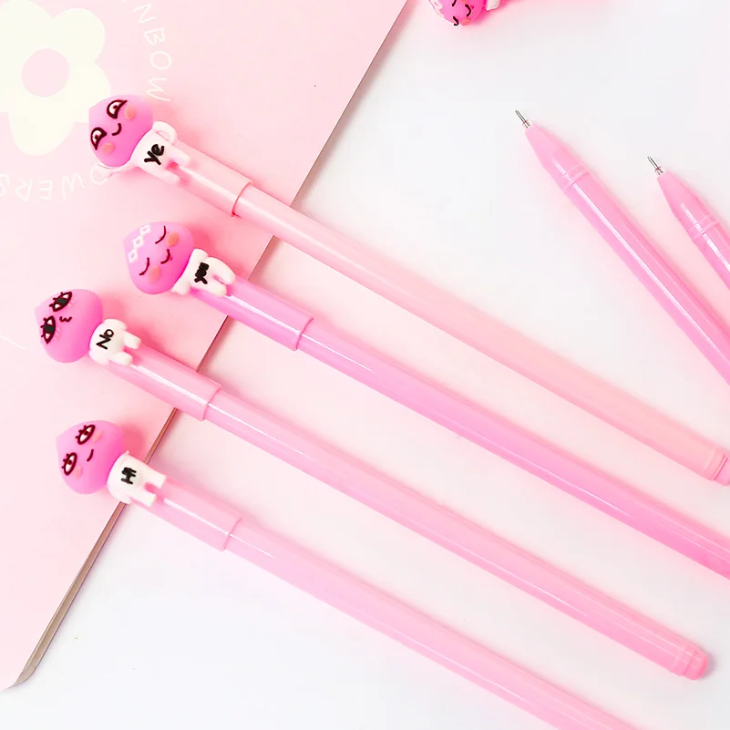 12 шт. корейский аниме персик гелевая ручка Kawaii мультфильм Стационарный магазин