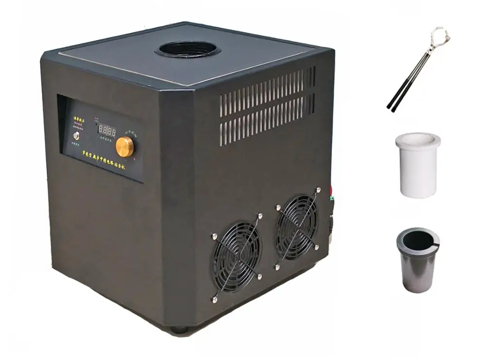 Электрическая плавильная печь для ювелирных изделий индукционная металла 2 кг/3