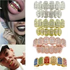 1 шт. Новые Позолоченные зубы Grillz вампир Клык форма комплект хип-хоп ювелирные изделия тела верхней части Grillz гангста металл + силикон