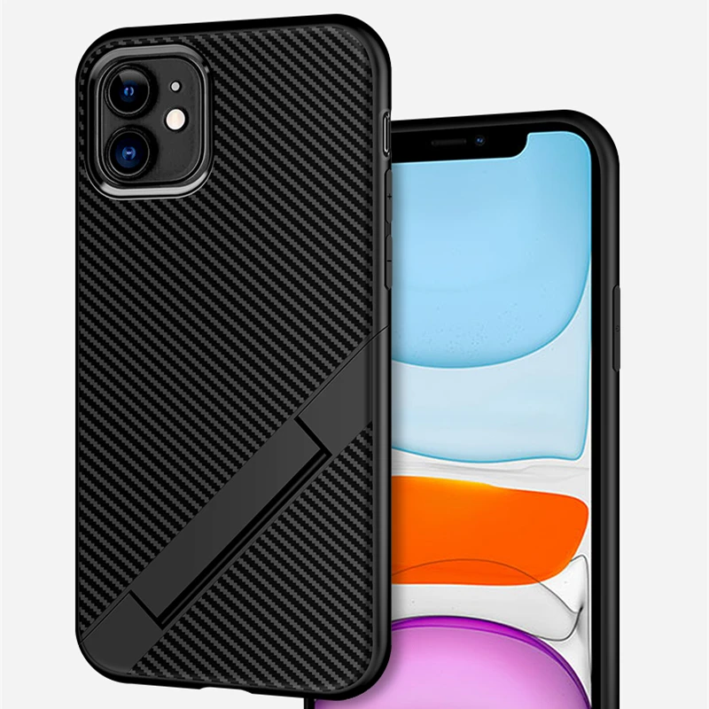 Чехол-подставка для iphone 11 Pro Max Apple 2019 мягкий чехол из ТПУ X XS XR 6 6s 7 8 plus