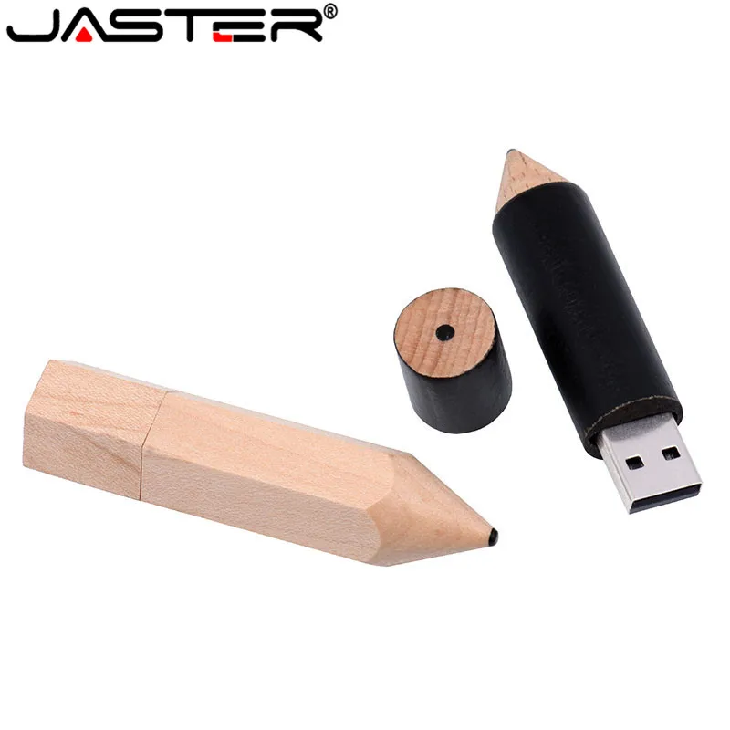 Креативный подарок JASTER USB 2 0 деревянный карандаш с логотипом флеш накопитель 4 ГБ 8