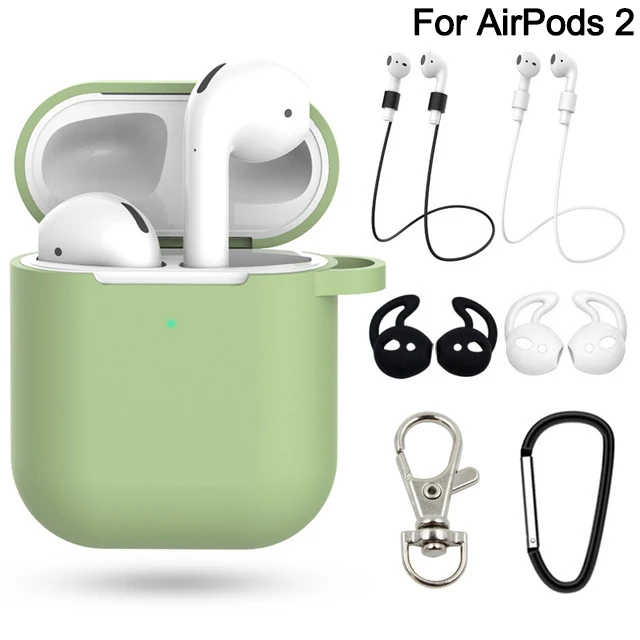 2 Matcha green Set 7 шт./компл. идеальный чехол для airpods 2 для airpods pro 3 Earpods чехол для IPad air стручки pro funda для airpod Чехол чехол Аксессуары - Цвет: 2 Matcha green Set