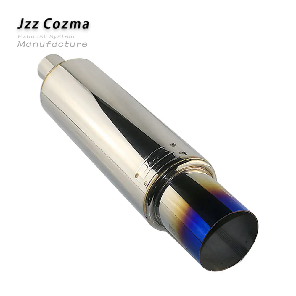 JZZ сгоревший синий автомобильный глушитель выхлопной трубы 63 мм входное
