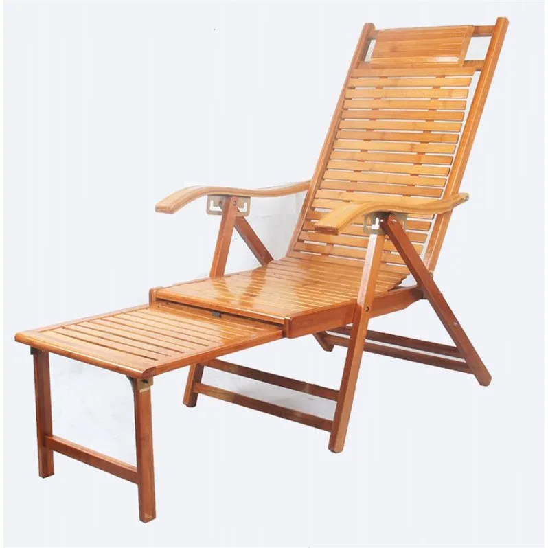 Откидной стул складной Ланч брейк ленивый домашний бамбуковый задний