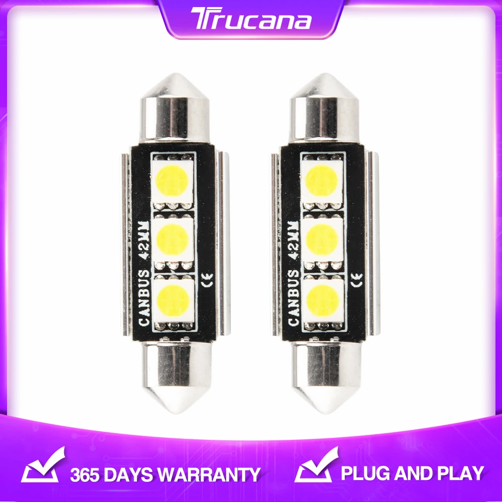 

Лампа светодиодная автомобильная 12 В, 41 мм, SMD 5050, 2 шт.