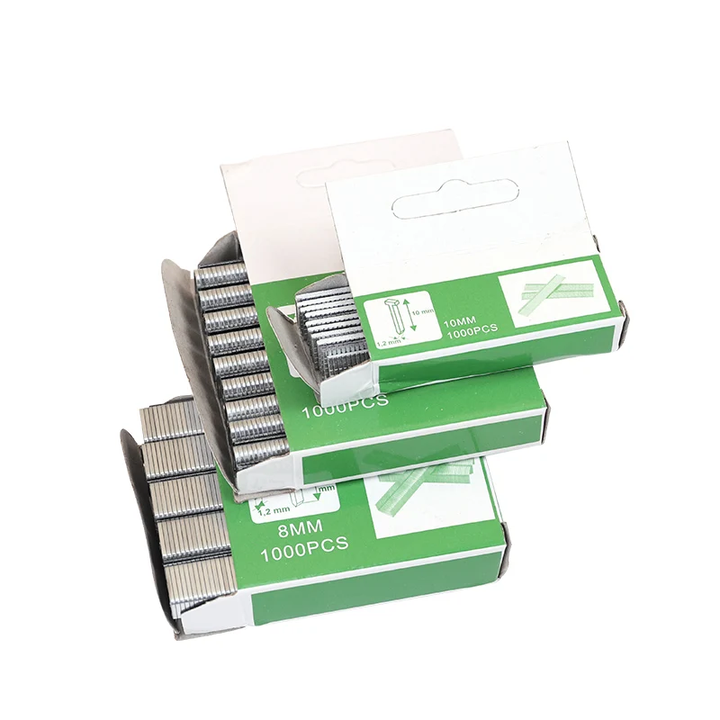 1000 шт. U T скобы в форме двери ногтей ручной степлер для деревянной мебели бытовой