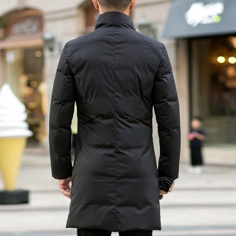 Parkas Men's Cotton Winter Korean Style Fashion Suit Mid-length Stand-up Collar Warm Youth Jacket Men Clothing  Winter Jacket