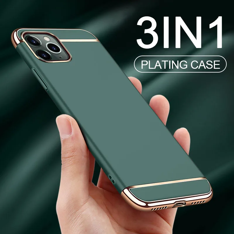 Жесткий чехол из поликарбоната для iPhone 6 s Plus 11 12 Pro Max роскошный армированный 3 в 1 X