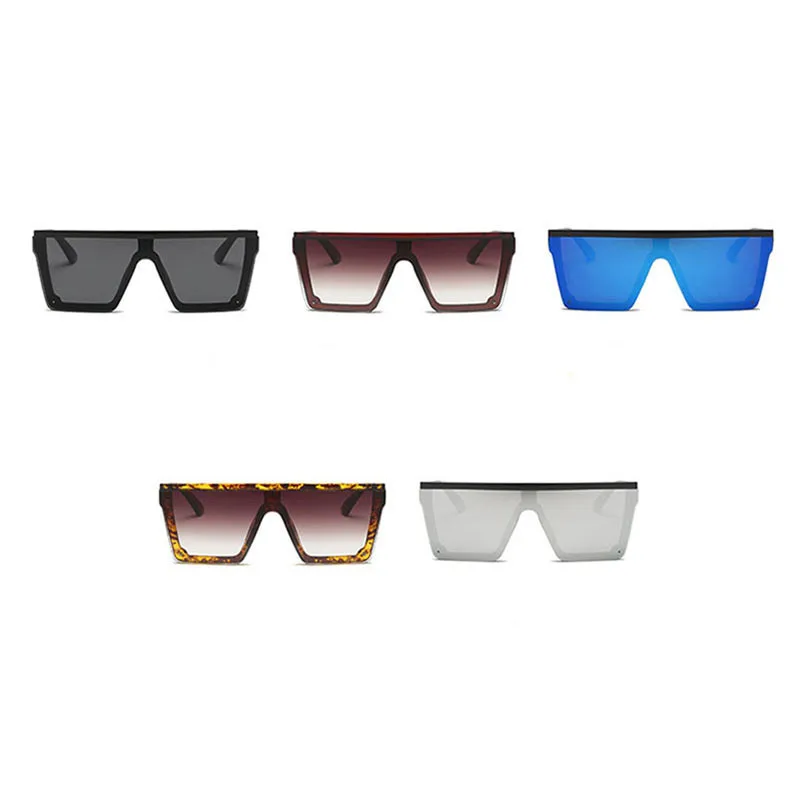 Новинка солнцезащитные очки большого размера женские зеркальные с зеркальными