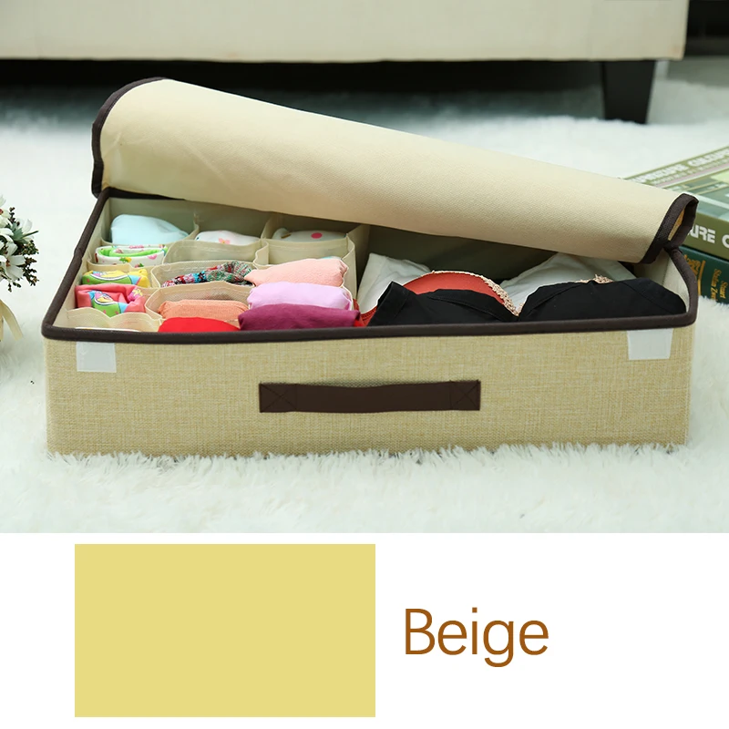 4 цвета складная коробка для хранения нижнего белья хлопковые и Льняные носки