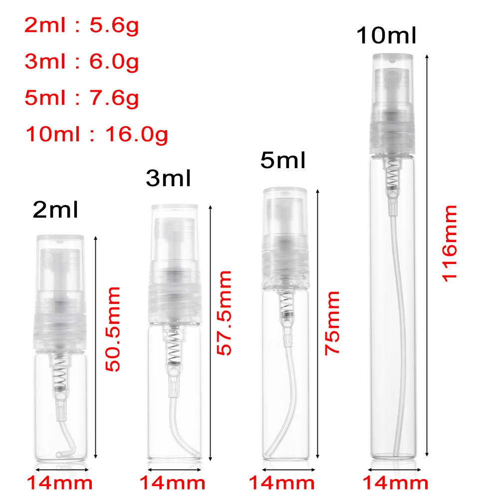 Мини-флакон для духов портативный флакон 3 шт. 2 мл 5 10 пустая косметическая