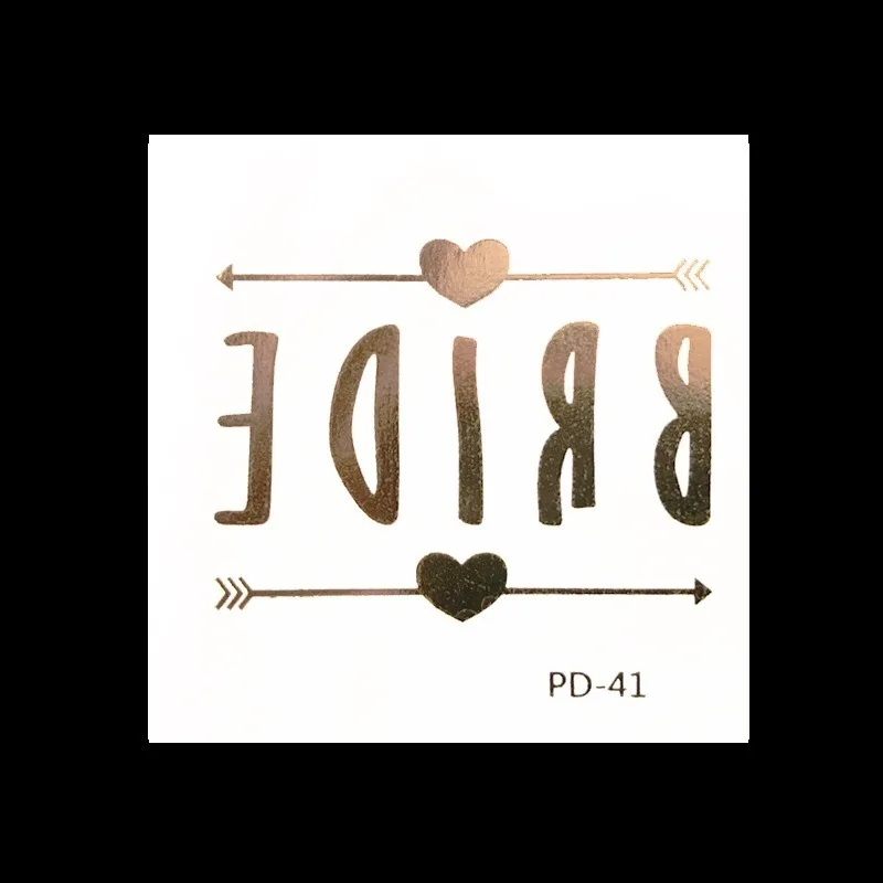 1 шт. бронзовые тату наклейки золотые временные татуировки в западном стиле