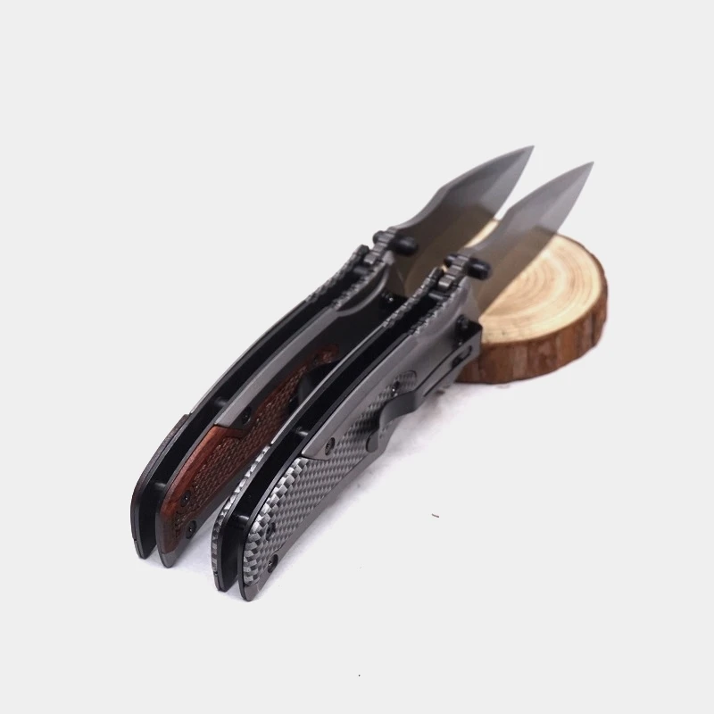 

8.78'' Folding Pocket Knife Outdoor Combat Survival Tactical Knife 440C Steel Camping Hunting Knives for Self-defense EDC Tools