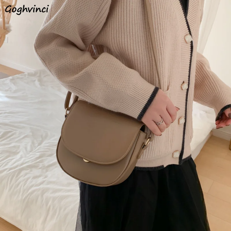 

Сумка на плечо женская, саквояж из искусственной кожи, однотонный винтажный однотонный Повседневный Дамский чемоданчик кросс-боди в корейс...