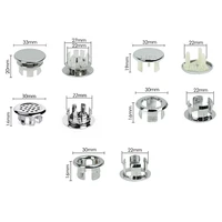 1pc sink round ring overflow spare cover tidy chrome trim bathroom ceramic basin overflow ring sink accessories