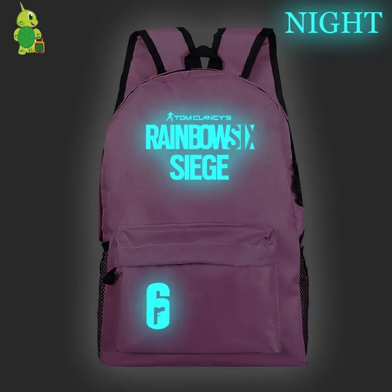 7 Игровой рюкзак Tom Clancy's Rainbow Six Siege, школьные сумки для подростков, женский и мужской рюкзак для ноутбука, дорожные сумки, детские сумки для книг - Цвет: 7