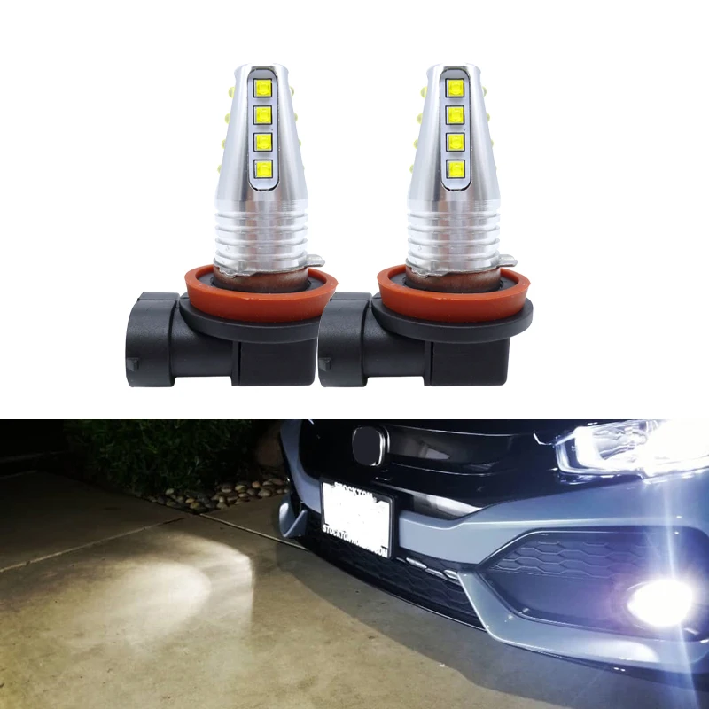 2 шт. Автомобильные светодиодные противотуманные фасветильник H11 H7 H8 9005 9006 HB3