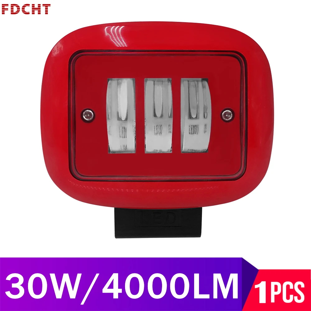 Четырехъядерный светодиодный рабочий светильник 4x4 для внедорожного вождения 30