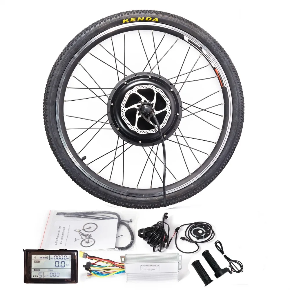 Горный электровелосипед Conversion Kit SW900 Дисплей 36/48V горный электрический заднее колесо велосипеда Conversion Kit с шин и трубки