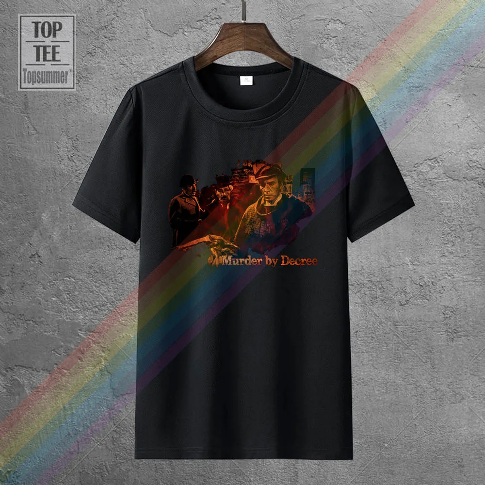 

Murder By Decree T Shirts Gothic Funny Tshirts Horror Fashionable Sweatshirt Black Tee-Shirt Skull Retro T Shirt